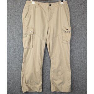 Lauren Ralph Lauren Womens 12 Khaki Cargo Hiking Pants Straight Leg Lightweight